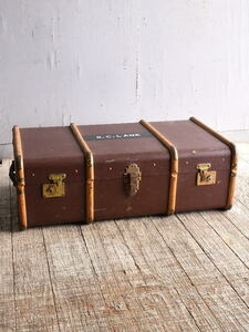 イギリス アンティーク スーツケース トランク ディスプレイ 旅行鞄 10554