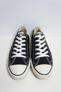 希少90s USA製 CONVERSEコンバース ALL STAR オールスター ローカット キャンバス スニーカー ビンテージ ヴィンテージ 黒509O