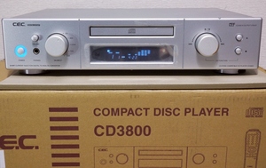 CEC CD3800　中古　　ダイレクトドライブ式CDプレーヤー　 RCA、XLR、光、他入出力端子あり　RCA端子完動品　ジャンク扱い