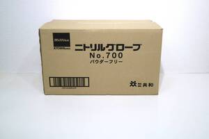 新品・未使用品　共和 ニトリルグローブ　No.700　300枚×10箱　Mサイズ　食品衛生法適合　使い捨て 手袋 ニトリル手袋 ゴム手袋