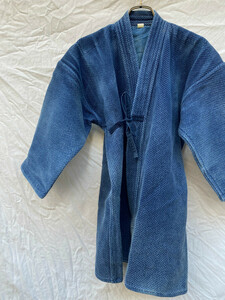 フェードが綺麗 藍染 剣道着 KENDO JACKET ジャケット 肉厚 INDIGO BULE 刺し子 SASHIKO 武州紺 藤 JAPAN VINTAGE ジャパンヴィンテージ