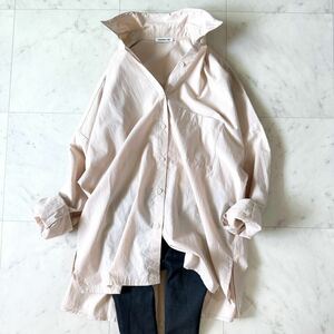 極美品♪ドゥーズィエムクラス EVERYDAY I LIKE. ワイドシャツ レディース トップス 襟ワイヤー ゆったり Deuxieme Classe