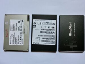 SSD　 中古3個セット　メーカ各種　ジャンク　配送￥１８５（クリックポスト）