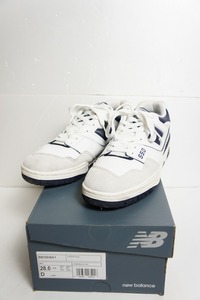 正規 New Balance ニューバランス BB550WA1 ローカット 550 スニーカー 白 28cm 本物 106O