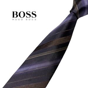 HUGO BOSS ネクタイ レジメンタル柄 ストライプ柄 ヒューゴボス USED 中古m1087