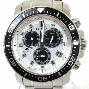 美品 CITIZEN シチズン PROMASTER プロマスター 腕時計 PMP56-3053 Eco-Drive エコドライブ 電波ソーラー クロノグラフ カレンダー 動作OK