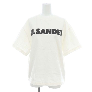 ジルサンダー JIL SANDER 22AW T-SHIRT CN SS Tシャツ カットソー 半袖 ロゴ XS 白 ホワイト 黒 ブラック /DO ■OS ■SH メンズ