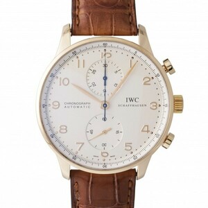 IWC ポルトギーゼ クロノグラフ IW371402 シルバー文字盤 中古 腕時計 メンズ