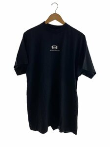 BALENCIAGA◆Tシャツ/L/コットン/BLK/768068