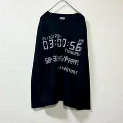 PPFM L 黒 Vネック ロンT 長袖 Tシャツ お兄系 y2k グランジ