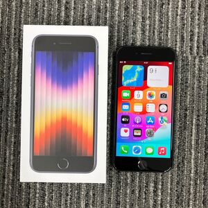 164【中古】iPhone SE 第3世代 64GB 黒　87％　ミッドナイト　 SIMフリー　シムフリー　Apple iPhone SE3　35453219378022