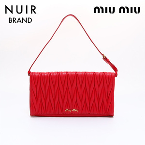 ミュウ ミュウ Miu Miu ショルダーバッグ レッド