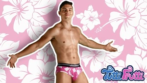 即決正規品新品 オージーバム Aussiebum Tutti Frutti Brief Pink -M- ビキニブリーフ 花柄ピンク色 現品表記サイズ M