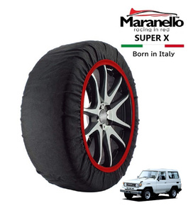 Maranello正規品 スノーソックス トヨタ ランドクルーザー 70 PZJ70V 4WD 215/80R16 16インチ SUPER X 布製 タイヤ チェーン イタリア製