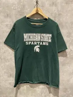 【送料無料】USA古着 Hanes Michigan state Tシャツ