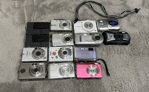 【ジャンク品】デジカメ 14点 セット SONY Canon Nikon Panasonic CASIOOLYMPUS PENTAX FUJIFILM　まとめ売り