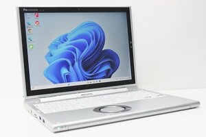 1円スタート ノートパソコン Windows11 WPS office搭載 2in1PC Panasonic レッツノート CF-XZ6 SSD256GB メモリ8GB 第7世代 Core i5