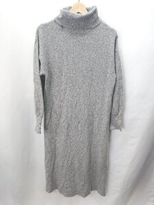 ■ MOUSSY 長袖 ロング丈 ワンピース サイズF グレー レディース E