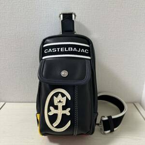 【大幅値下げ】【新品同様】CASTELBAJAC カステルバジャック ドミネ ボディバッグ　ブラック　ワンショルダーバッグ 024912 24912 ウエスト