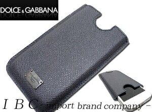 ★DOLCE&GABBANA★ドルガバ★iPhone5用レザーケース★グレー灰【本物保証】イタリアンカジュアル★芸能人御用達★ハイファッション★