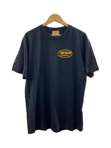 VANSON◆Tシャツ/L/コットン/ブラック