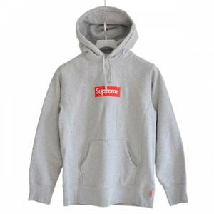 国内正規 16AW SUPREME シュプリーム Box Logo Hooded Sweatshirt パーカー グレー S R2A-260261