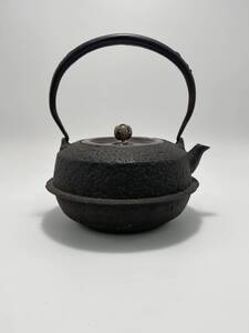 時代物 加藤忠三郎 紫金堂 湯沸 湯瓶 茶道具 茶器 骨董 重：1280g 容積860ml