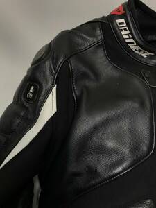 DAINESE ダイネーゼ D-air ミソノレザージャケット 54 XXL エアバッグ レザージャケット バイク オートバイ 二輪 ツーリング ウェア 中古品