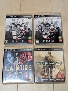 【まとめ売り】ps3 プレステ3 PS3ソフト 龍が如く5 LAノワール コールオブデューティ モダン・ウォーフェア2 