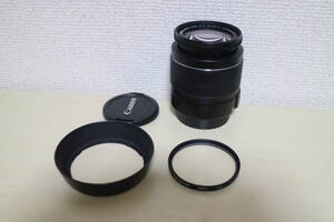 canon EFS 18-55mm フード、保護フィルター付き