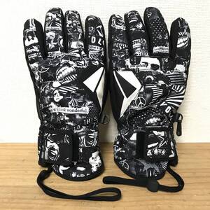 美品◆2022年モデル◆VOLCOM JP STONE GLOVES ボルコム ストーン グローブ Sサイズ スノーボード スノボ