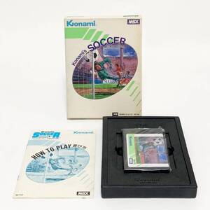 MSX コナミのサッカー 箱説付き 痛みあり 動作確認済み コナミ MSX Konami