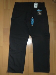 送料無料 Dickies ディッキーズ ワークパンツ DUCK CARPENTER JEANS PANTS 正規品 ビッグサイズ XL XXL 38×32 BLACK 新品未使用 タグ付き 