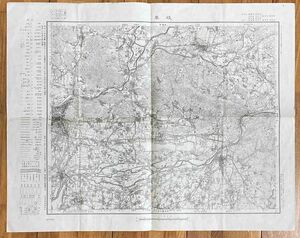 岐阜（五万分一地形図岐阜四号）◆昭和21年11月30、内務省地理調査所/E561