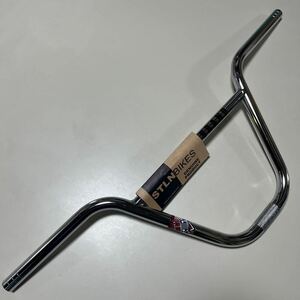 stolen bikes 9.50 シルバー　銀　新品　BMX ハンドル　バー　ストーレン　ストリート　パークROLL BAR MULTI BUTTED CHROMOLY