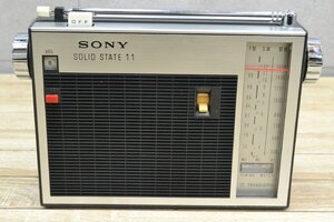 C1816■SONY　ソニー■トランジスタラジオ■TFM-110F■SOLID STATE 11■FM/SW/MW■動作品■ケース付き