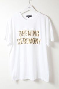 ■激レア■オープニングセレモニー■大阪限定Tシャツ■S■白■ヒョウ柄ファー■ロゴ■新品タグ付■正規品■未使用品■OPENING CEREMONY