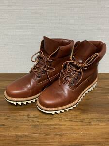 美品☆[Timberland×Horween] Six Selbyville Boot 6インチ ホーウィンレザーブーツ US8 26cm シャークソール ティンバーランド