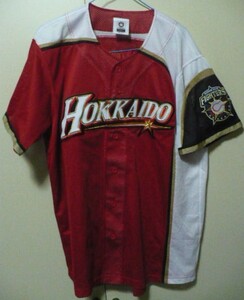 MIZUNO(ミズノ)製北海道日本ハムファイターズ2013WE LOVE HOKKAIDOシリーズ限定ユニフォーム　Ｍ　バーニングレッド