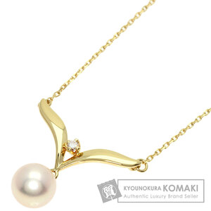 MIKIMOTO ミキモト パール 真珠 ネックレス K18イエローゴールド レディース 中古