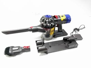 ○dyson ダイソン SV10 V8 コードレスクリーナー サイクロン掃除機 ブラケット/充電器/ツール付き 0903-95C　@80○