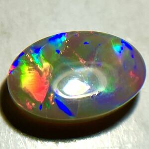 ☆天然ブラックオパール 1.218ct☆U約9.4×6.3mm ルース 裸石 宝石 ジュエリー jewelry black opal 遊色 DG0/EB7