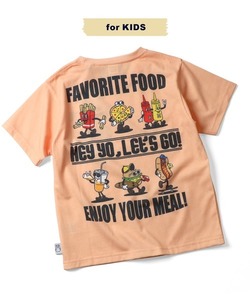 GYM MASTER ジムマスター G333728K KIDS 5.8oz T/CドライFAVORITE FOOD Tシャツ オレンジ 130サイズ 新品