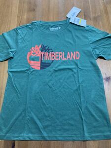ティンバーランド ティンバー 子供 kids Tシャツ 半袖 海外限定 M Timberland (140-150) 新品未使用 グリーン　キッズ