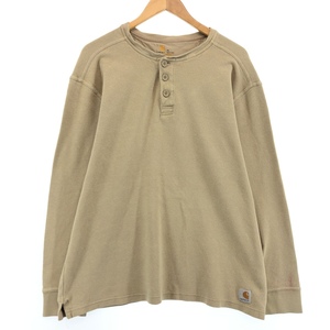 古着 カーハート Carhartt RELAXED FIT ヘンリーネック サーマルロングTシャツ メンズXL /eaa432719