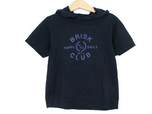 コムサイズム 半袖フードパーカー Tシャツ トレーナー 女の子用 110サイズ 黒 キッズ 子供服 COMME CA ISM