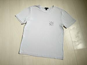 LOUIS VUTTON ルイヴィトン Tシャツ カットソー モノグラム プリント 半袖 L 水色 青 ブルー monogram t-shirt 正規品 イタリア製 △7