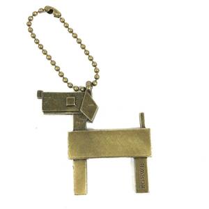 【ロエベ】本物 LOEWE キーホルダー 犬モチーフ キーリング チャーム 金属素材 メンズ レディース 送料250円 7