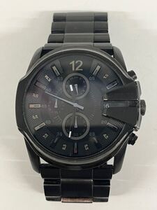 A1/【中古品】 DIESEL 腕時計 クォーツ 稼働品 クロノグラフ 時計 クオーツ ディーゼル DZ-4180 ファッション 黒文字盤 マスターチーフ