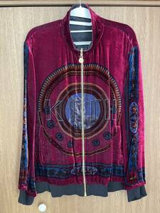 希少コラボ キス ヴェルサーチ kith x Versace Reversible Track Jacket Burgundy 52サイズ リバーシブル ベロア ジャケット $1695